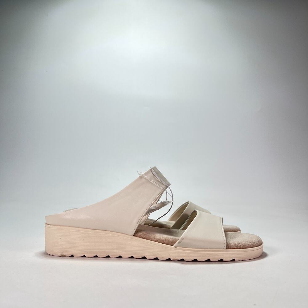 Kensie Endy Comfort Beige Casual Double Band Straps Slide Sandals Womens Size 8